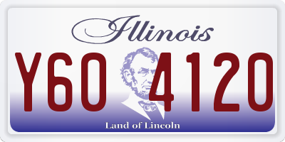 IL license plate Y604120