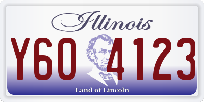 IL license plate Y604123