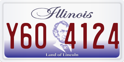IL license plate Y604124