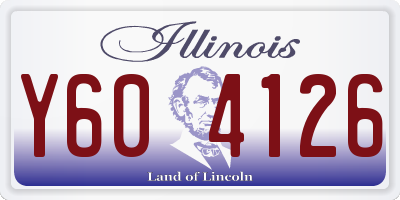 IL license plate Y604126