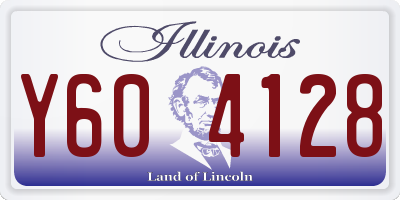 IL license plate Y604128