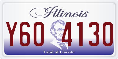 IL license plate Y604130