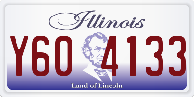 IL license plate Y604133