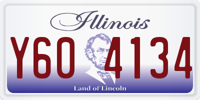 IL license plate Y604134
