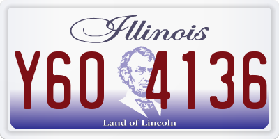 IL license plate Y604136