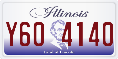 IL license plate Y604140