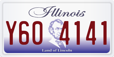 IL license plate Y604141