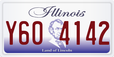 IL license plate Y604142