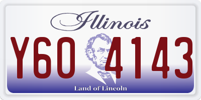 IL license plate Y604143