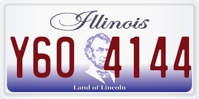 IL license plate Y604144