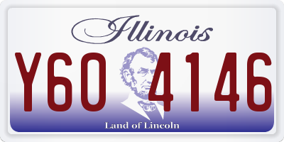 IL license plate Y604146