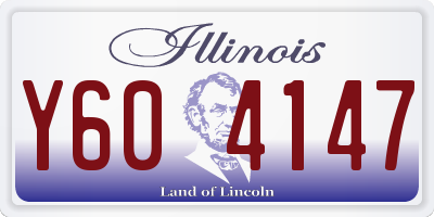 IL license plate Y604147