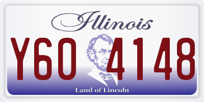 IL license plate Y604148