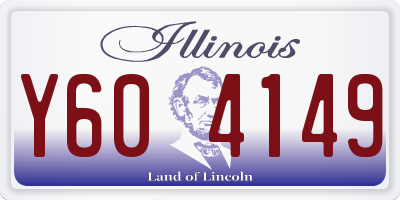 IL license plate Y604149