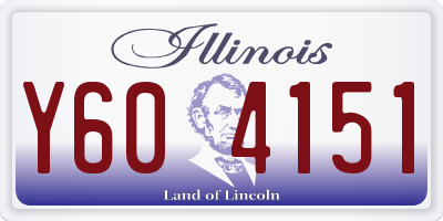 IL license plate Y604151
