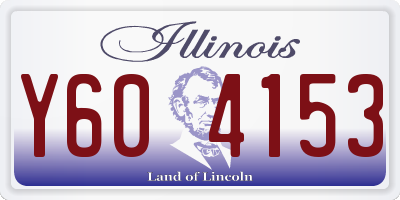 IL license plate Y604153