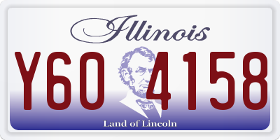 IL license plate Y604158