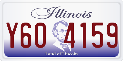 IL license plate Y604159