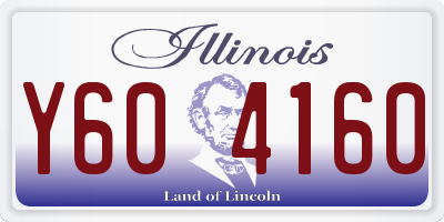 IL license plate Y604160