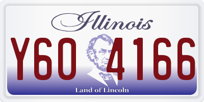 IL license plate Y604166