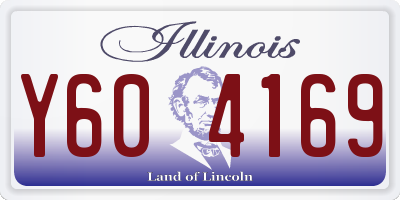 IL license plate Y604169