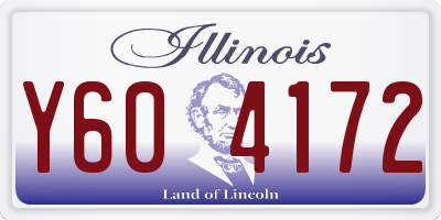 IL license plate Y604172