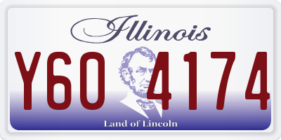 IL license plate Y604174