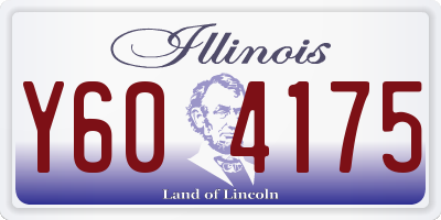 IL license plate Y604175