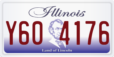 IL license plate Y604176
