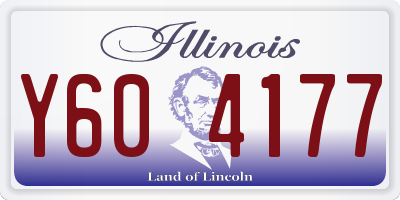 IL license plate Y604177