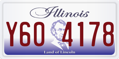 IL license plate Y604178