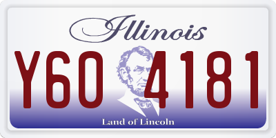 IL license plate Y604181