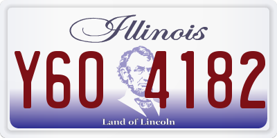 IL license plate Y604182