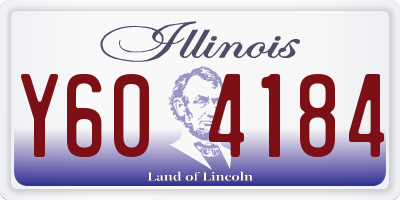 IL license plate Y604184