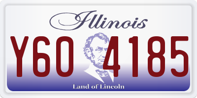 IL license plate Y604185