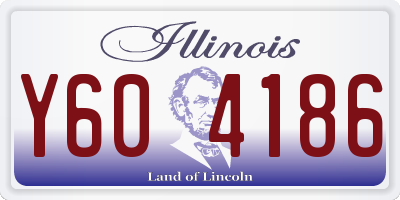 IL license plate Y604186