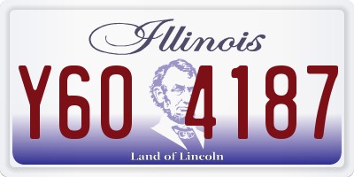 IL license plate Y604187
