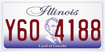 IL license plate Y604188