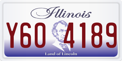 IL license plate Y604189