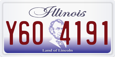 IL license plate Y604191