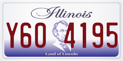 IL license plate Y604195