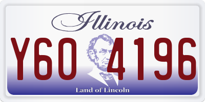 IL license plate Y604196