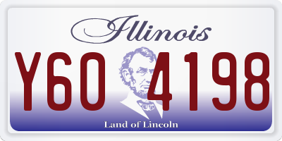 IL license plate Y604198