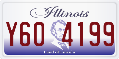 IL license plate Y604199