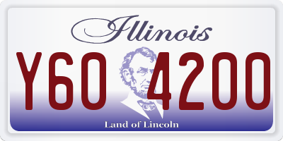 IL license plate Y604200