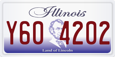 IL license plate Y604202