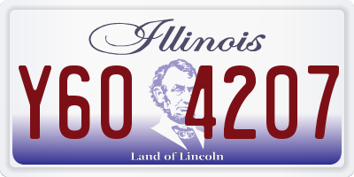 IL license plate Y604207