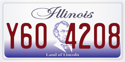 IL license plate Y604208
