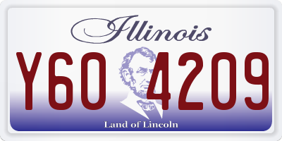 IL license plate Y604209