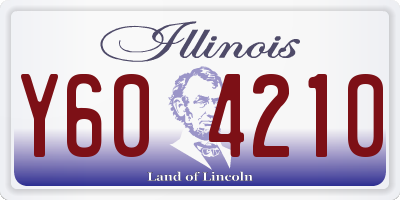 IL license plate Y604210